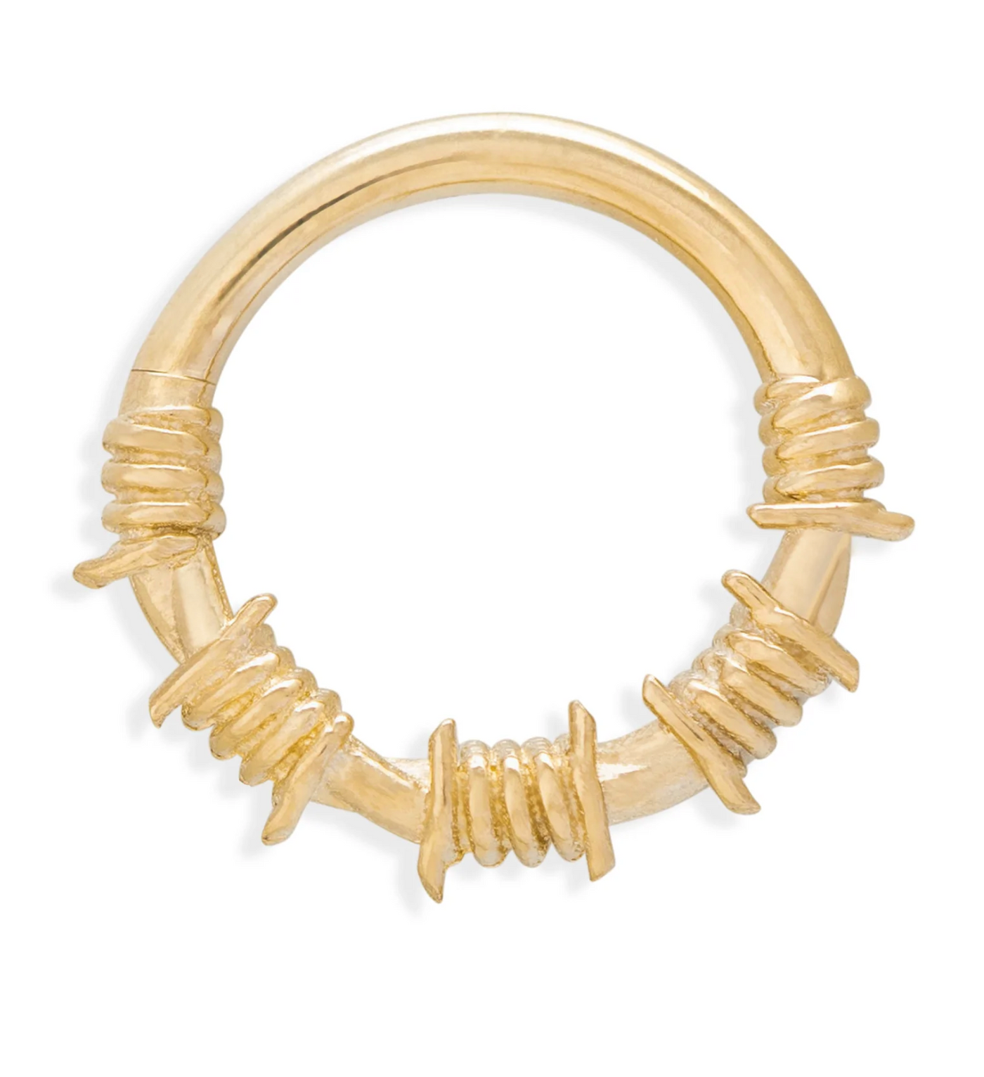 yellow gold spike thorn ring