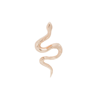 Serpent - Threadless End - Rose Gold Right/Left by Buddha Jewelry