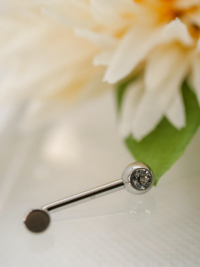 vagina piercing christina barbell with swarovski gem 