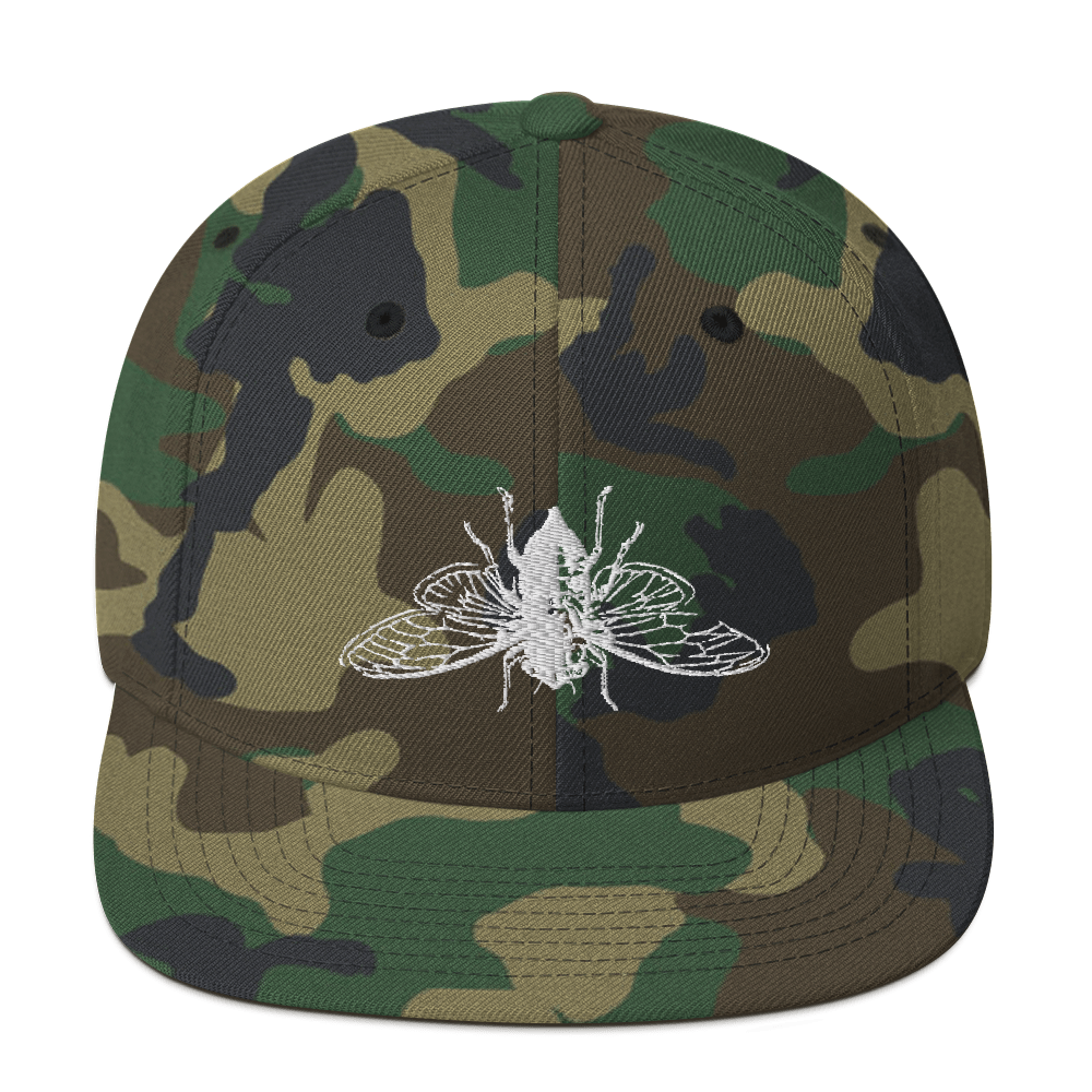 camouflage cicada hat